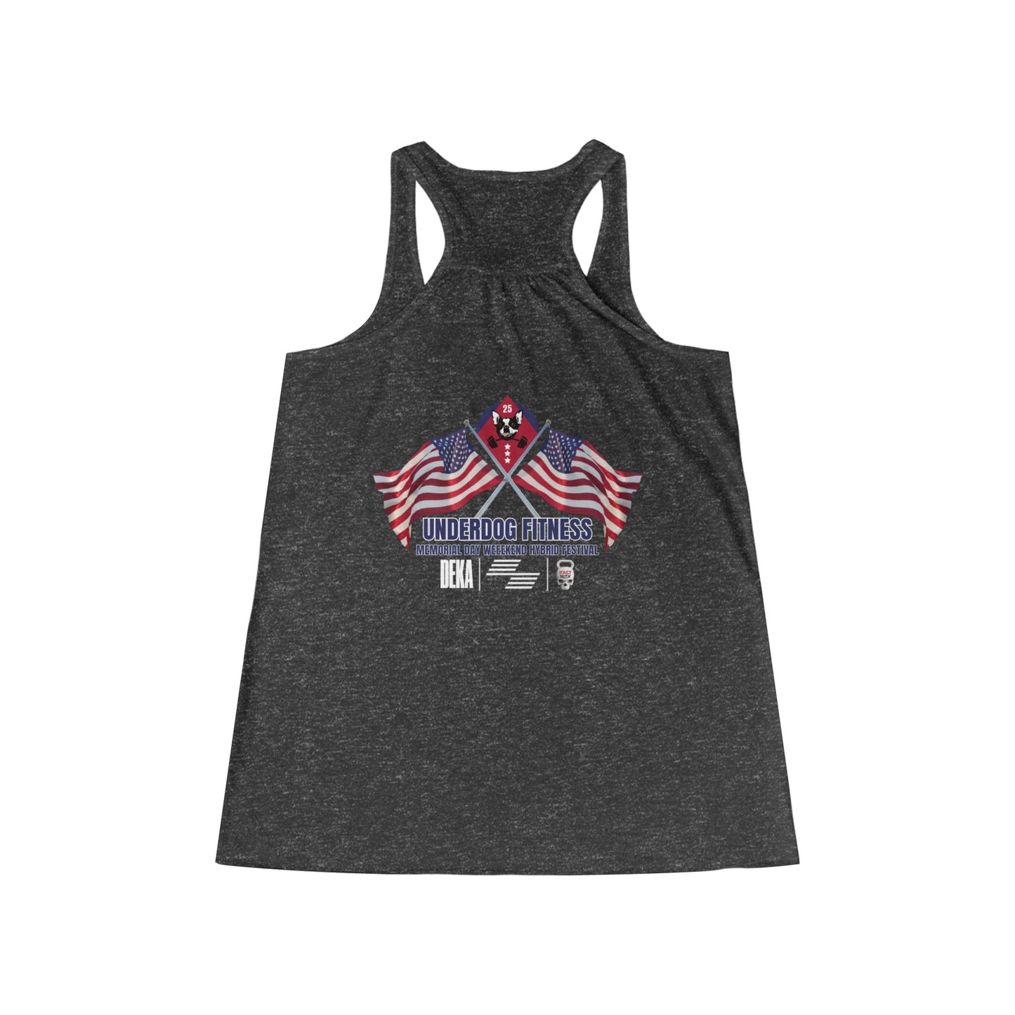 MDW Hybrid Festival Flag Flowy Racerback Tank
