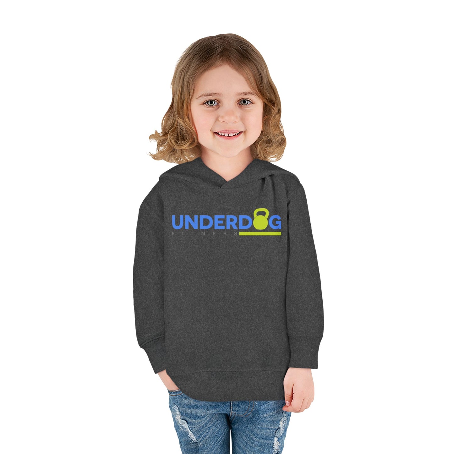 Double Logo Toddler Pullover Fleece Hoodie