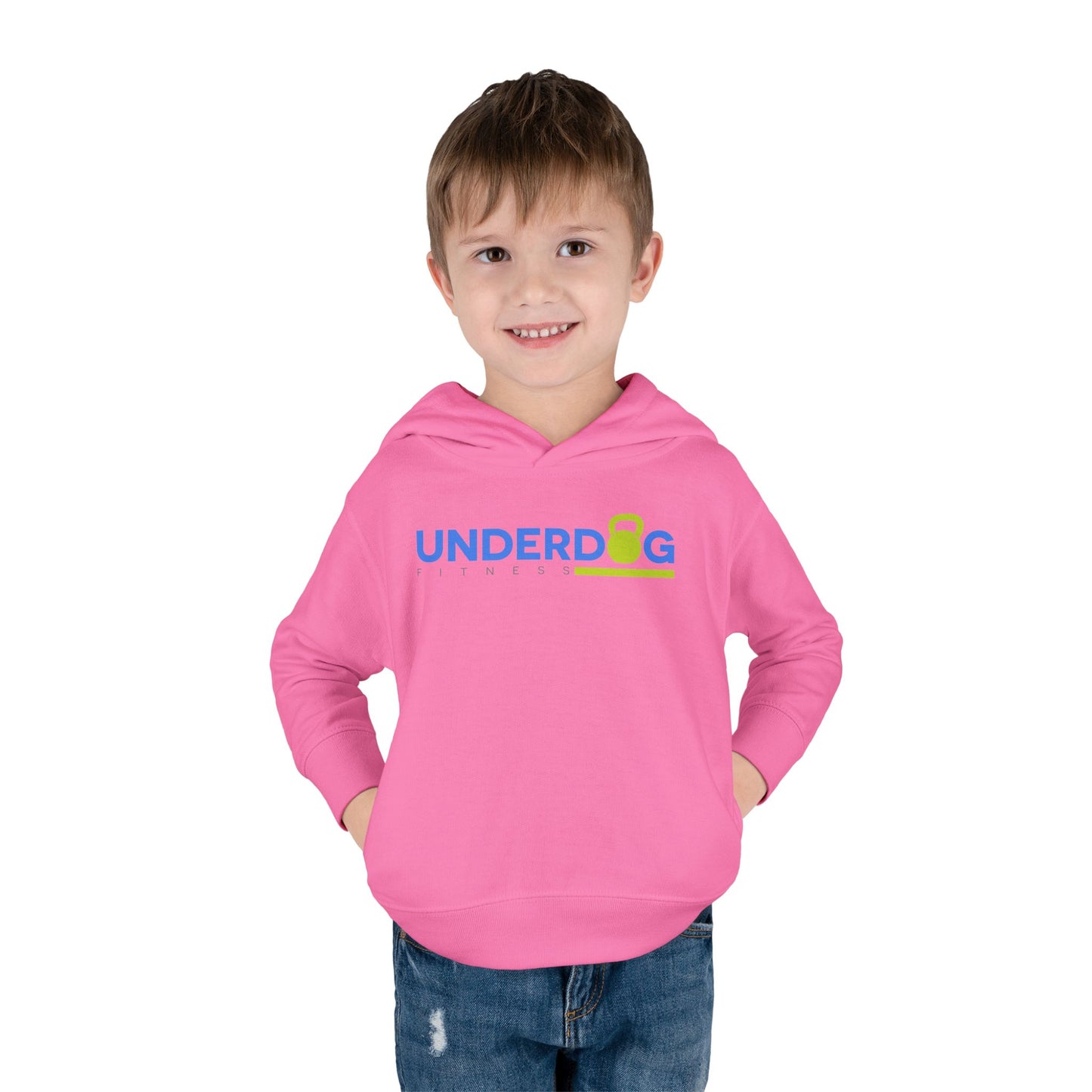 Double Logo Toddler Pullover Fleece Hoodie