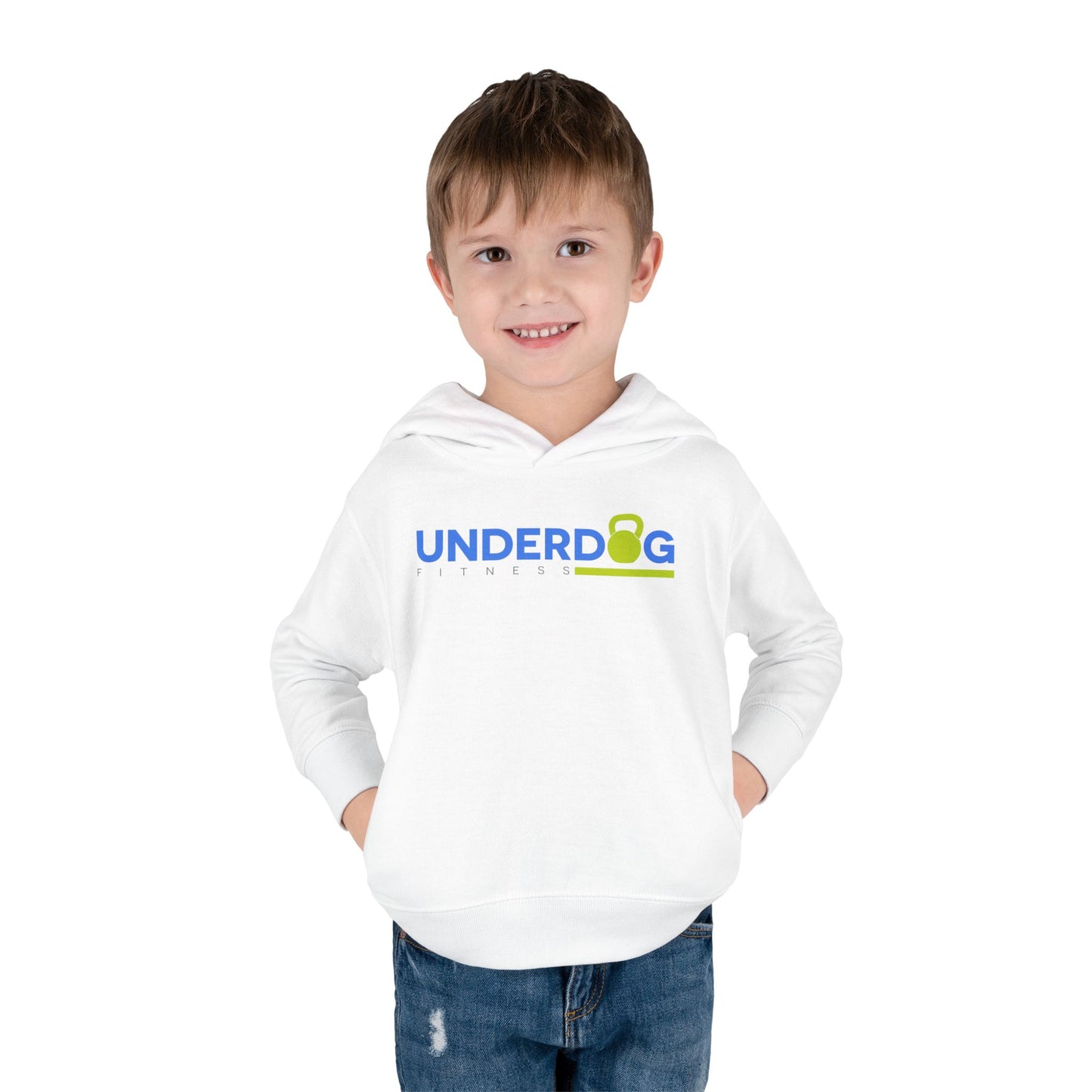 Double Logo Toddler Pullover Fleece Hoodie