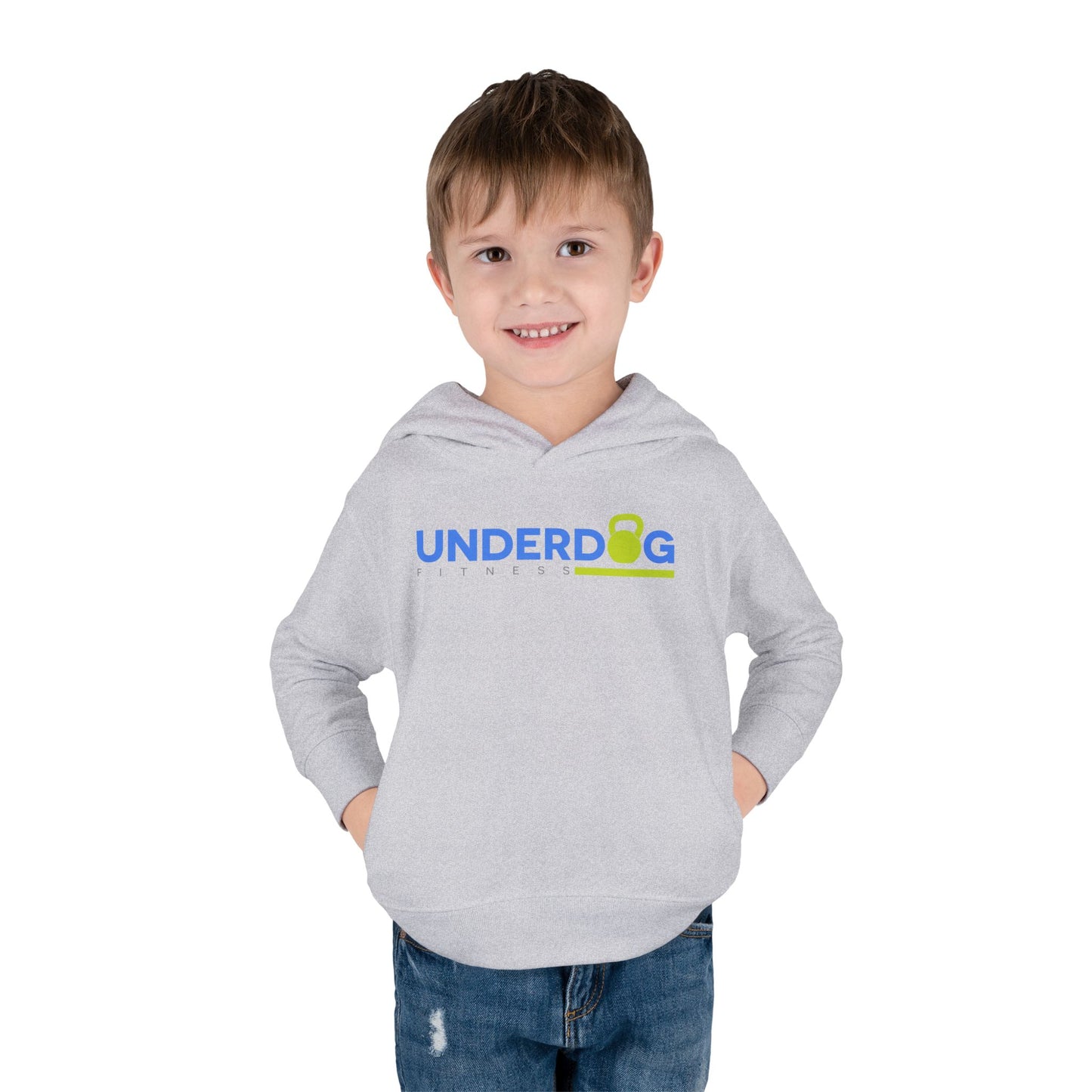 Double Logo Toddler Pullover Fleece Hoodie