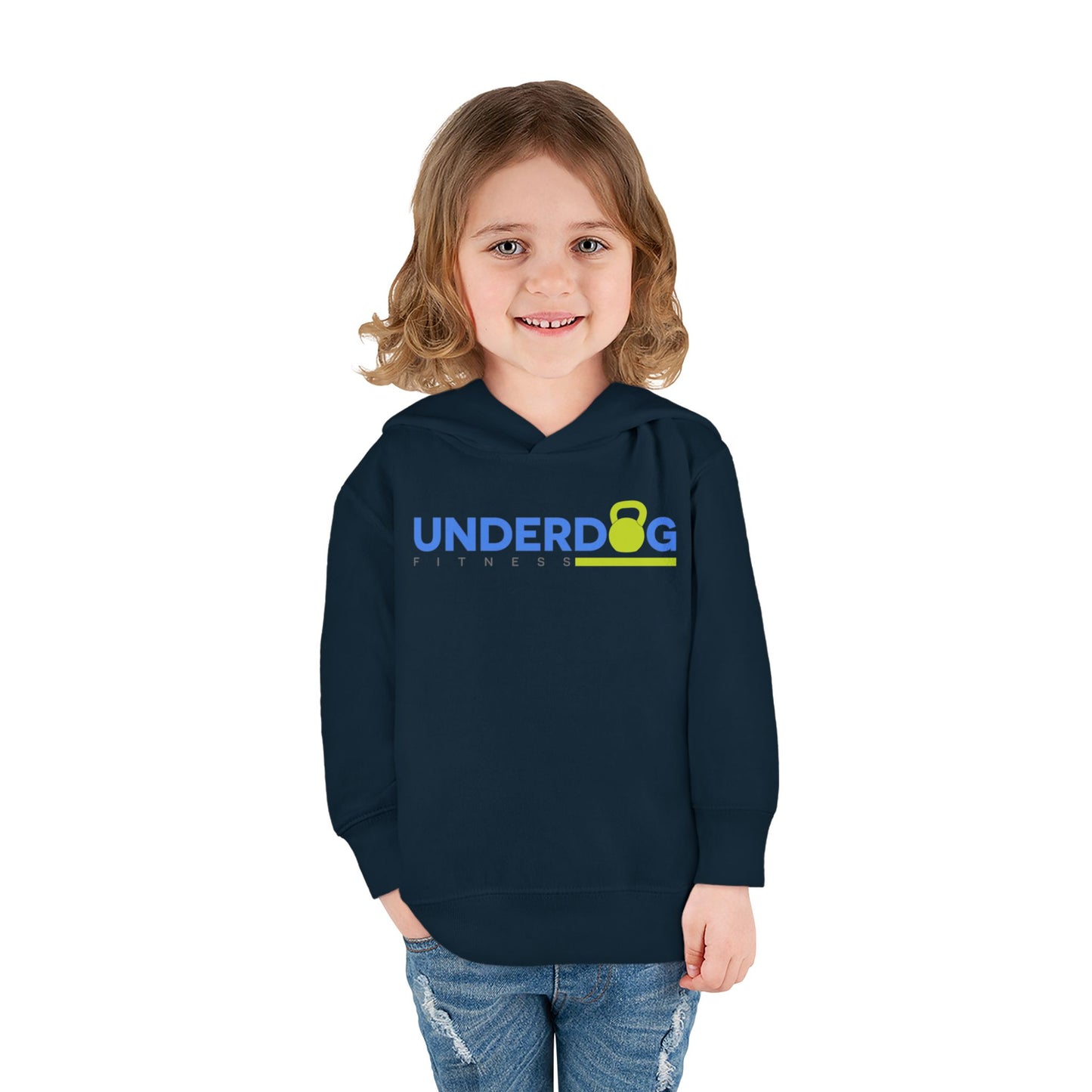 Double Logo Toddler Pullover Fleece Hoodie