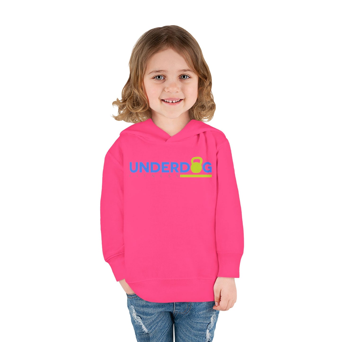 Double Logo Toddler Pullover Fleece Hoodie