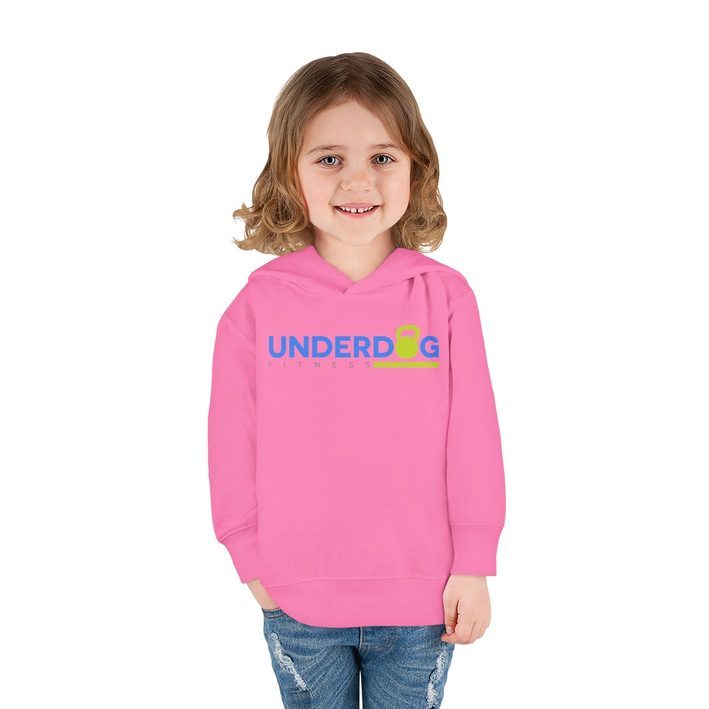 Double Logo Toddler Pullover Fleece Hoodie