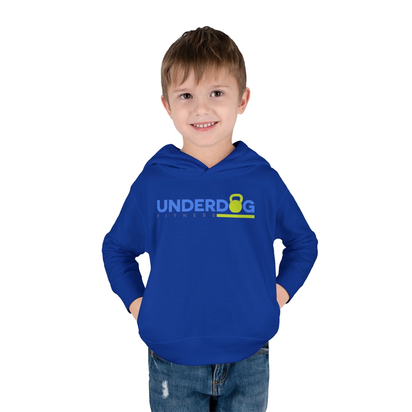 Double Logo Toddler Pullover Fleece Hoodie