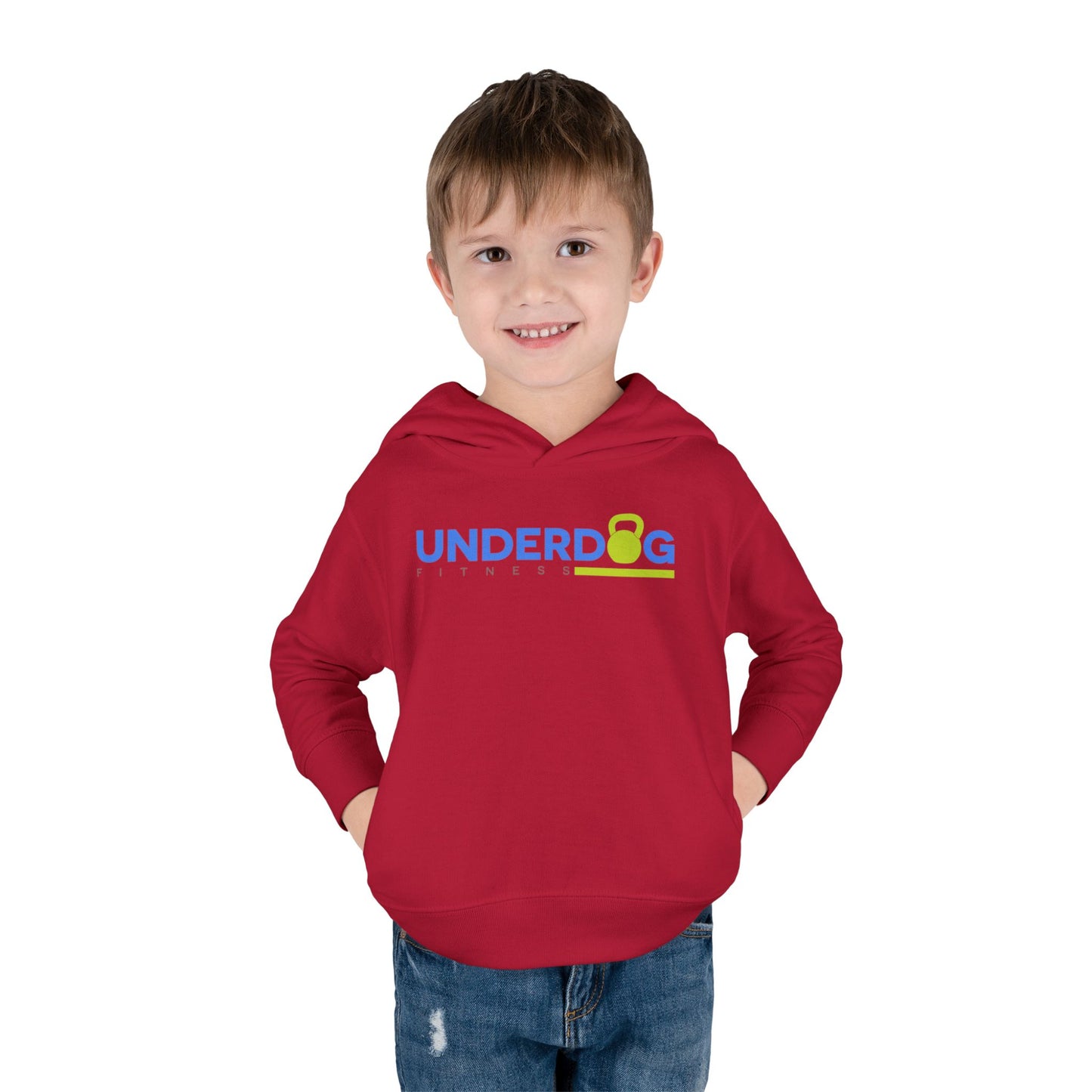 Double Logo Toddler Pullover Fleece Hoodie