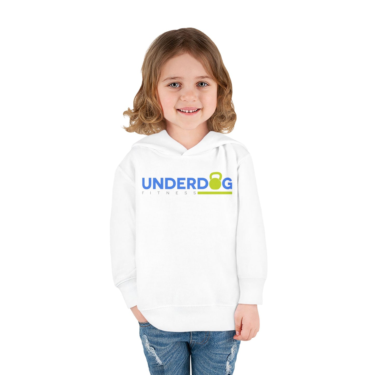 Double Logo Toddler Pullover Fleece Hoodie