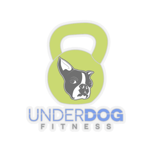Underdog Kettlebell Kiss-Cut Stickers