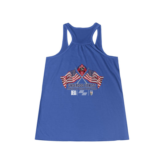 MDW Hybrid Festival Flag Flowy Racerback Tank