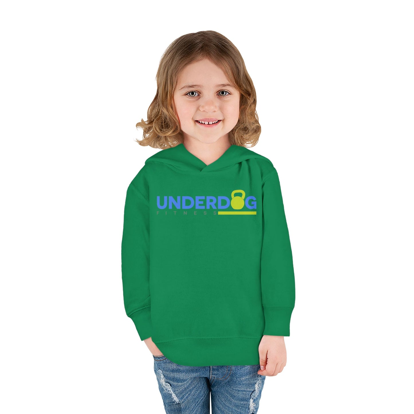 Double Logo Toddler Pullover Fleece Hoodie