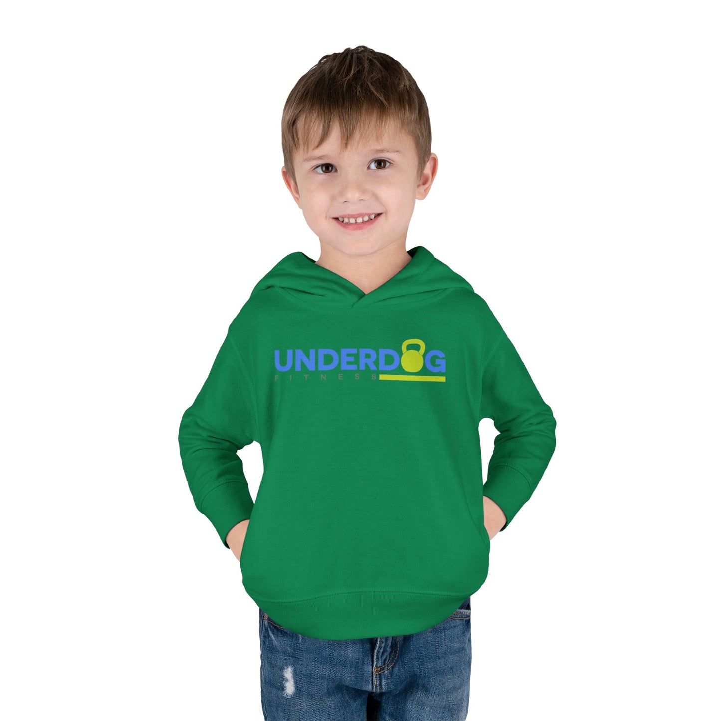 Double Logo Toddler Pullover Fleece Hoodie