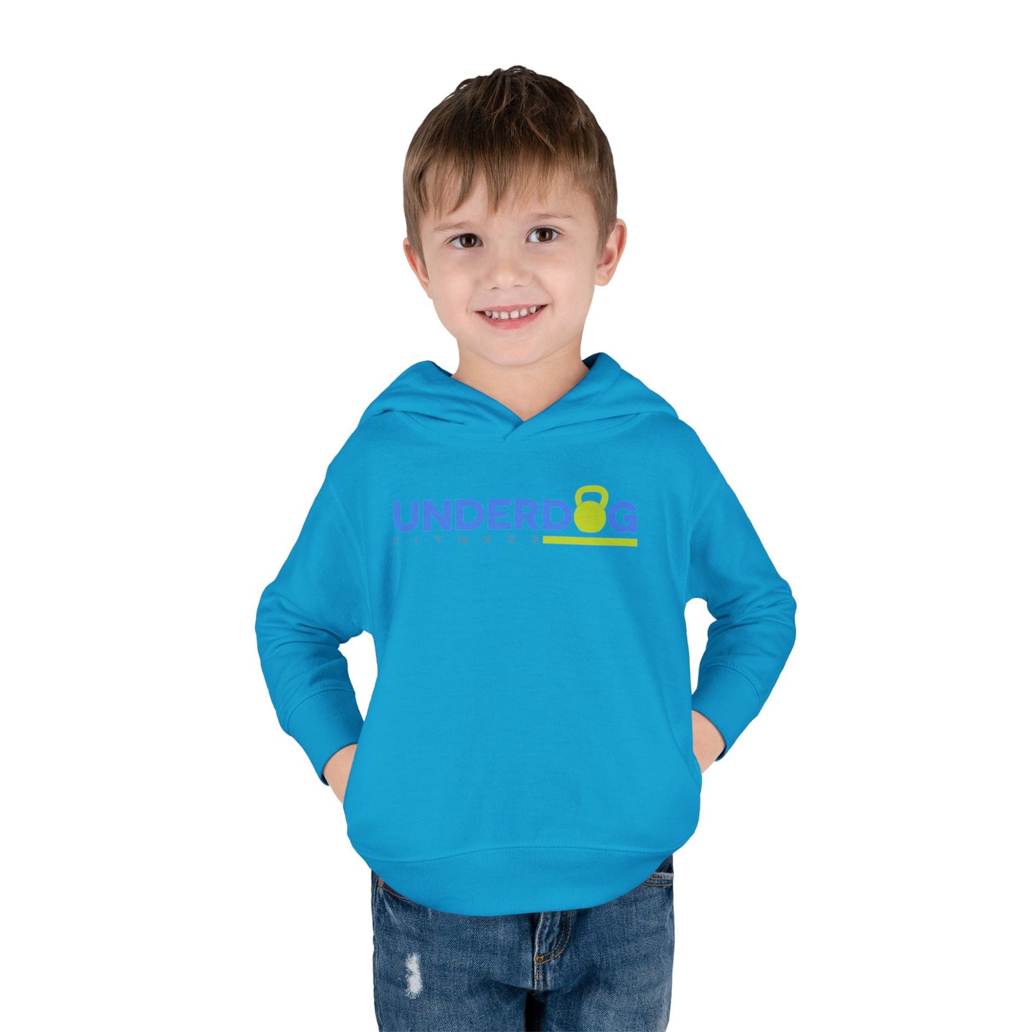 Double Logo Toddler Pullover Fleece Hoodie