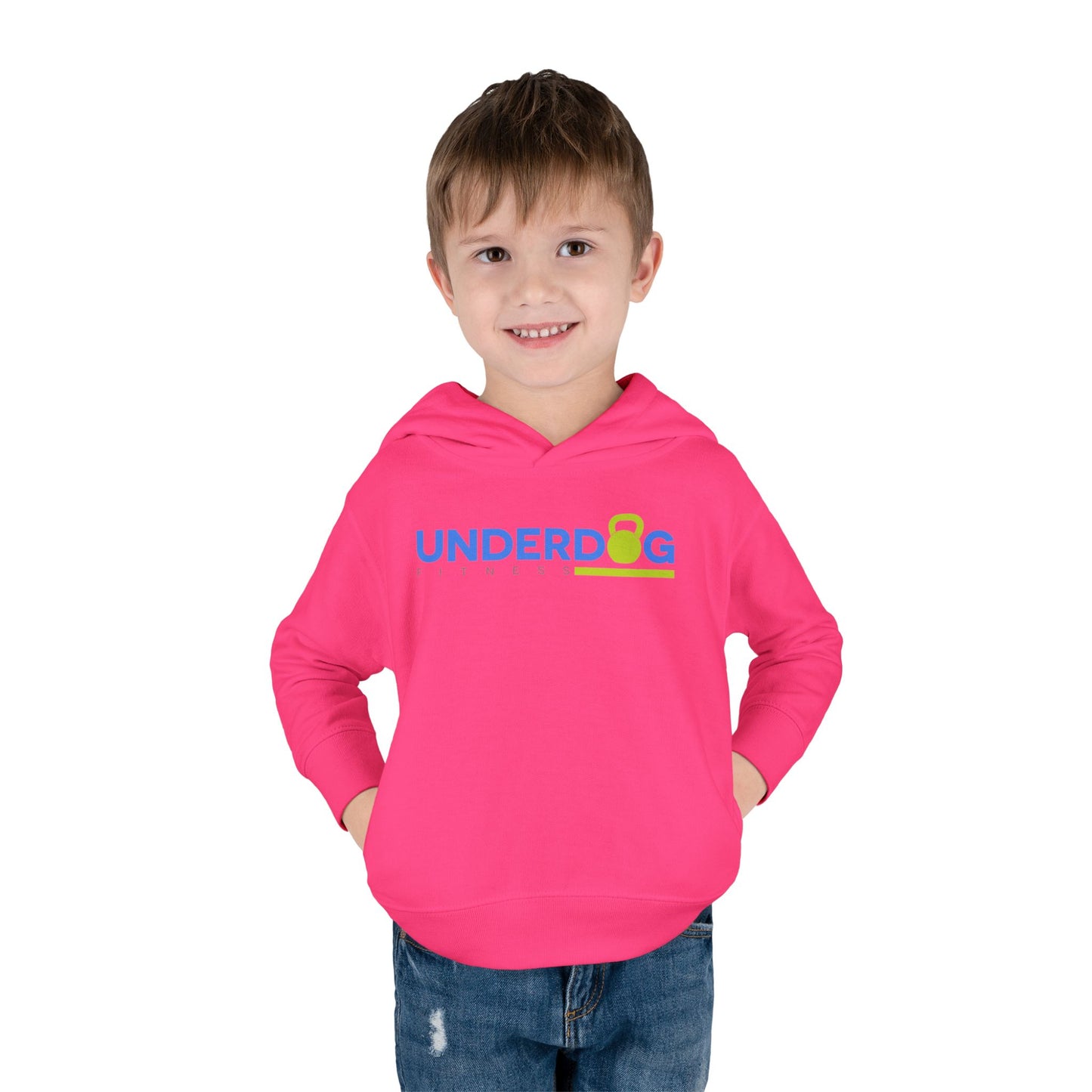 Double Logo Toddler Pullover Fleece Hoodie