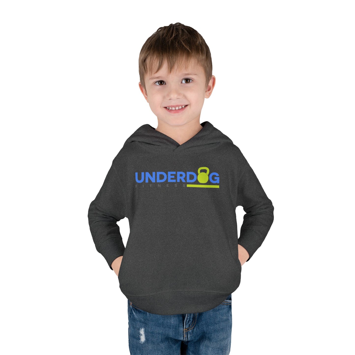 Double Logo Toddler Pullover Fleece Hoodie