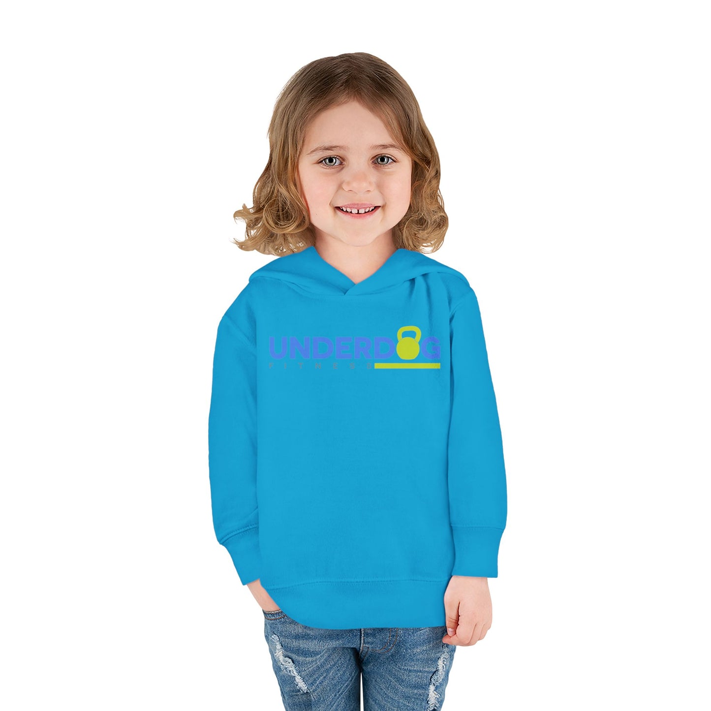 Double Logo Toddler Pullover Fleece Hoodie
