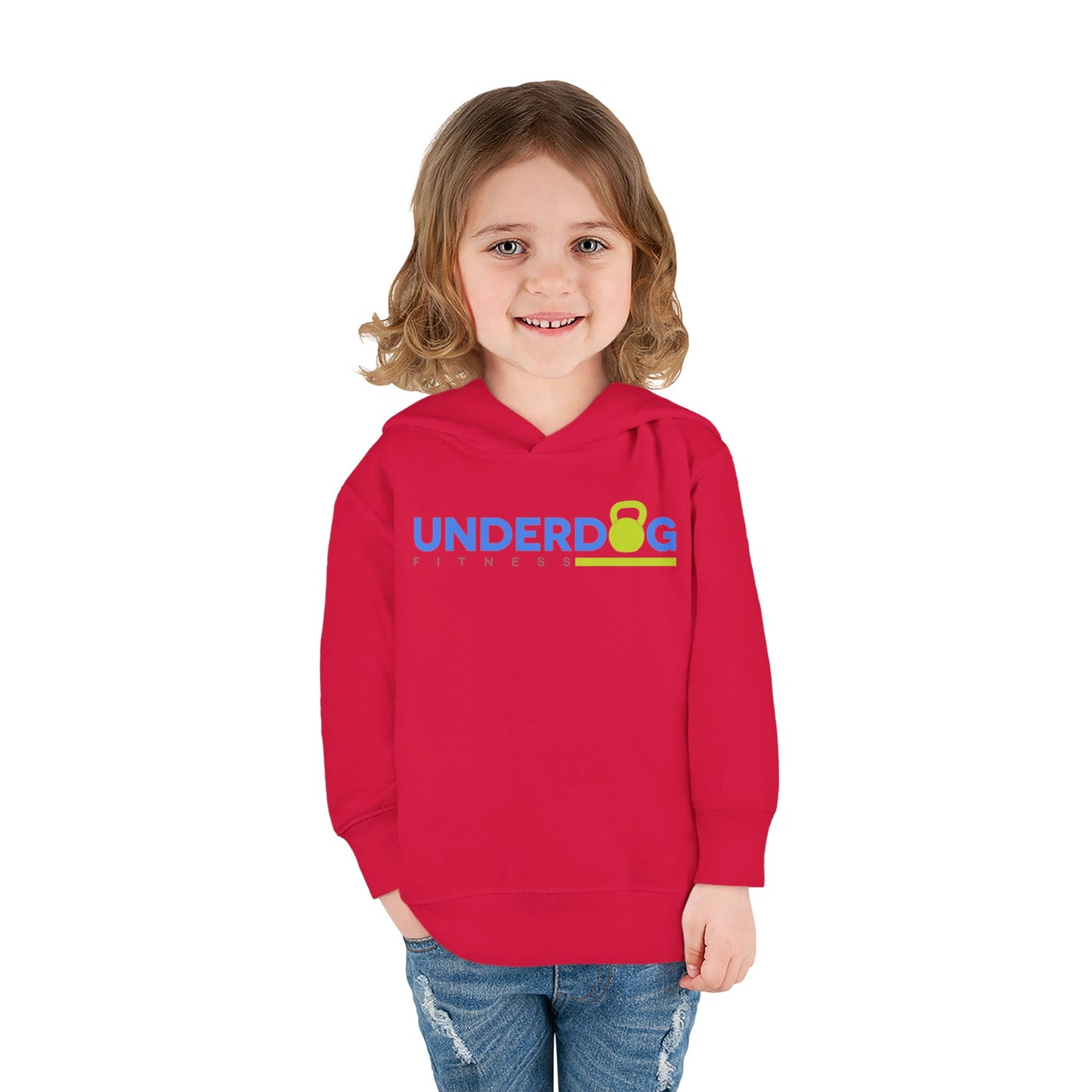 Double Logo Toddler Pullover Fleece Hoodie