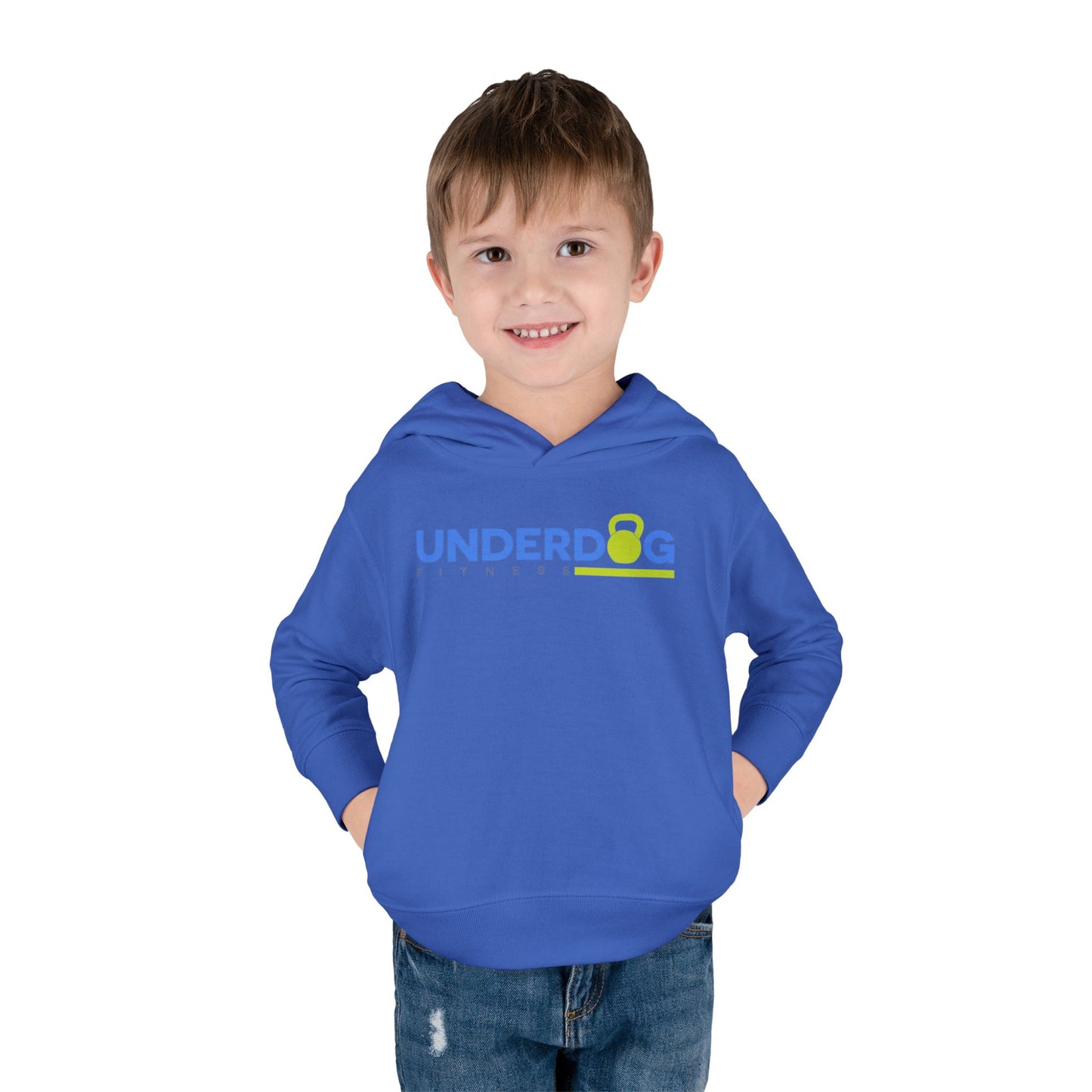 Double Logo Toddler Pullover Fleece Hoodie