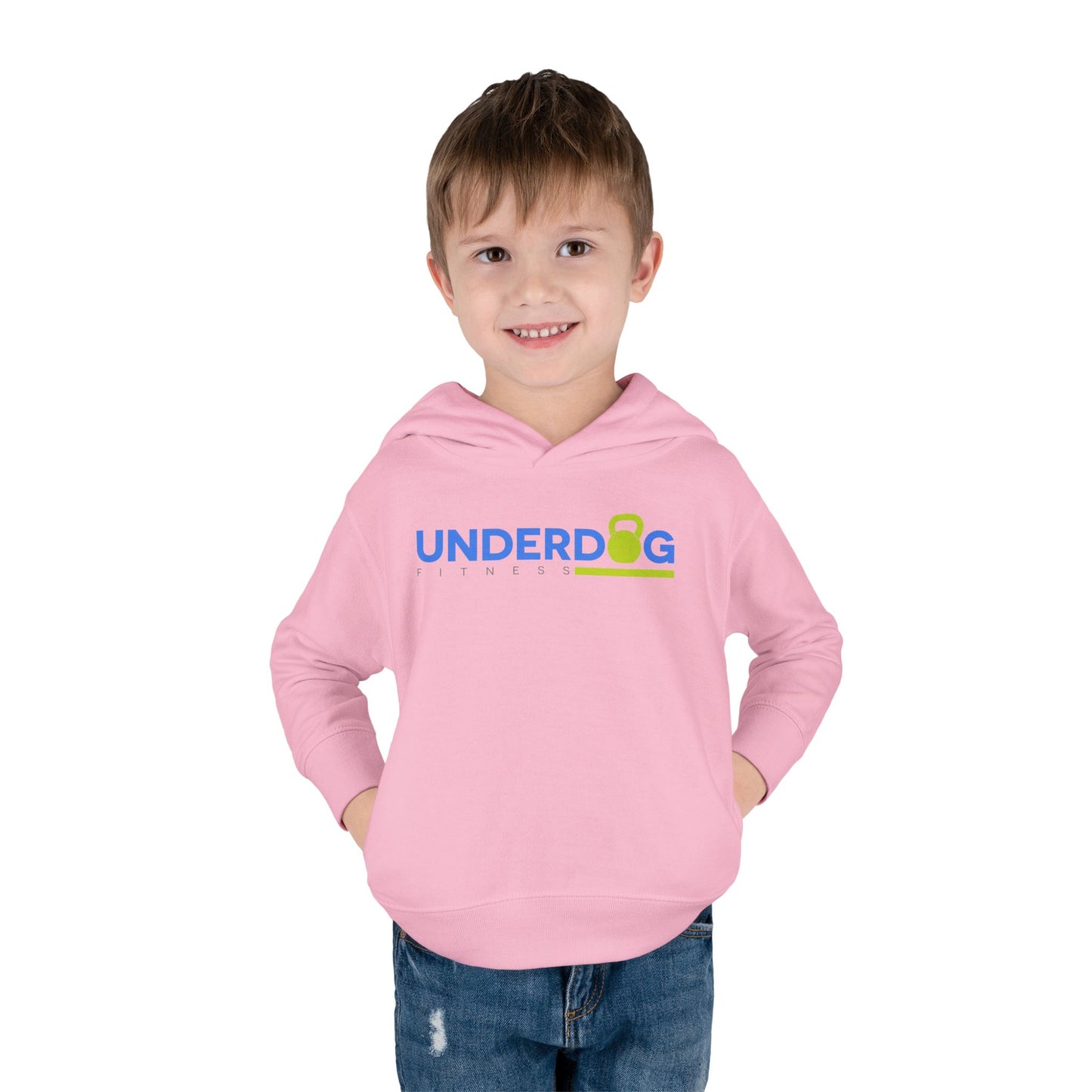 Double Logo Toddler Pullover Fleece Hoodie