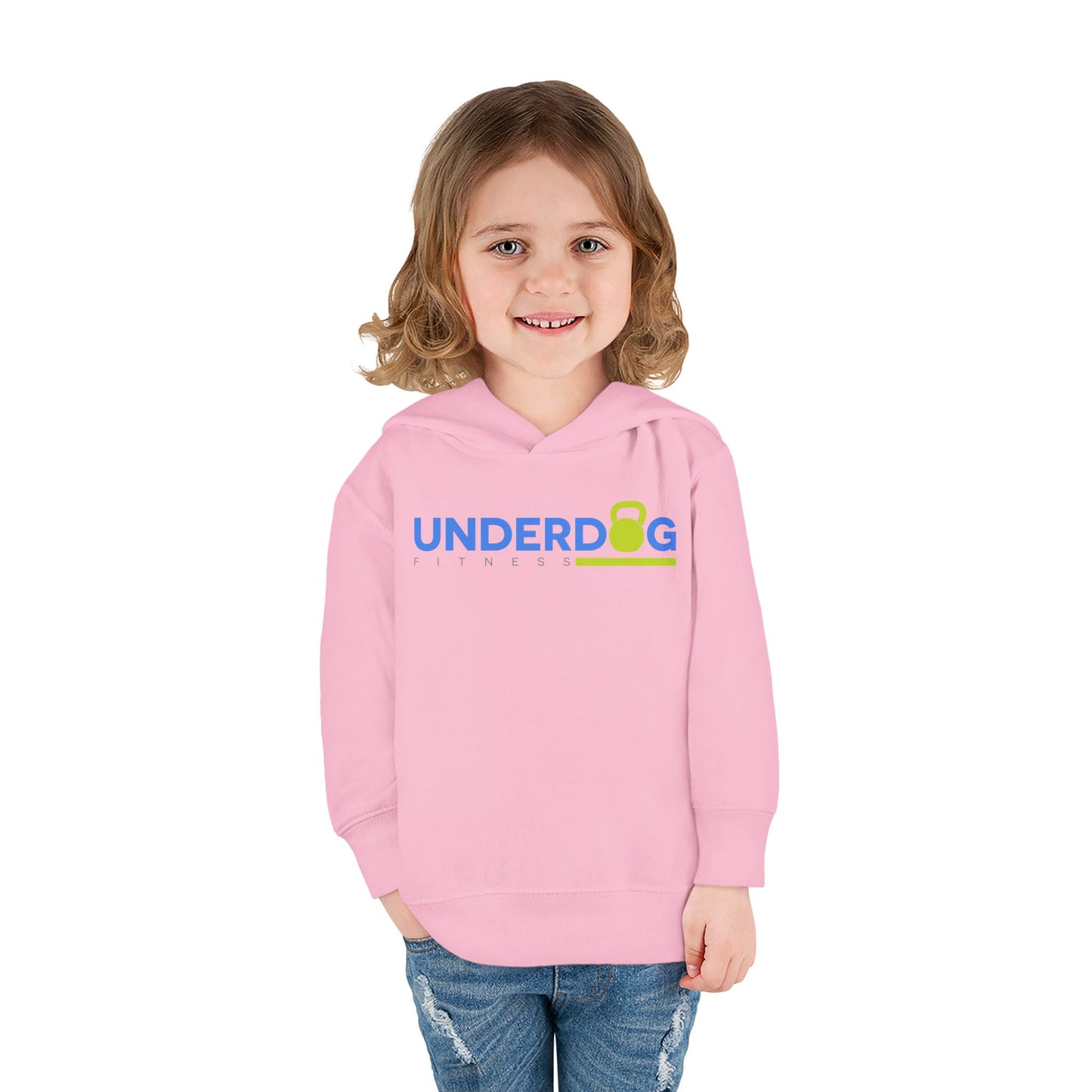 Double Logo Toddler Pullover Fleece Hoodie