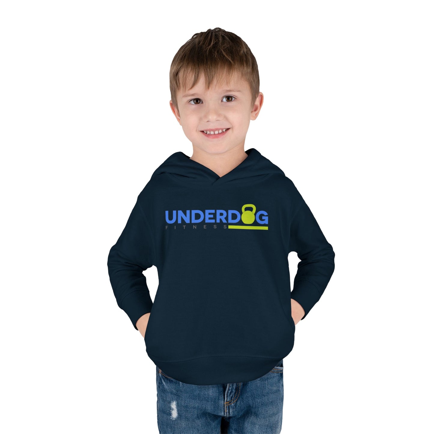 Double Logo Toddler Pullover Fleece Hoodie
