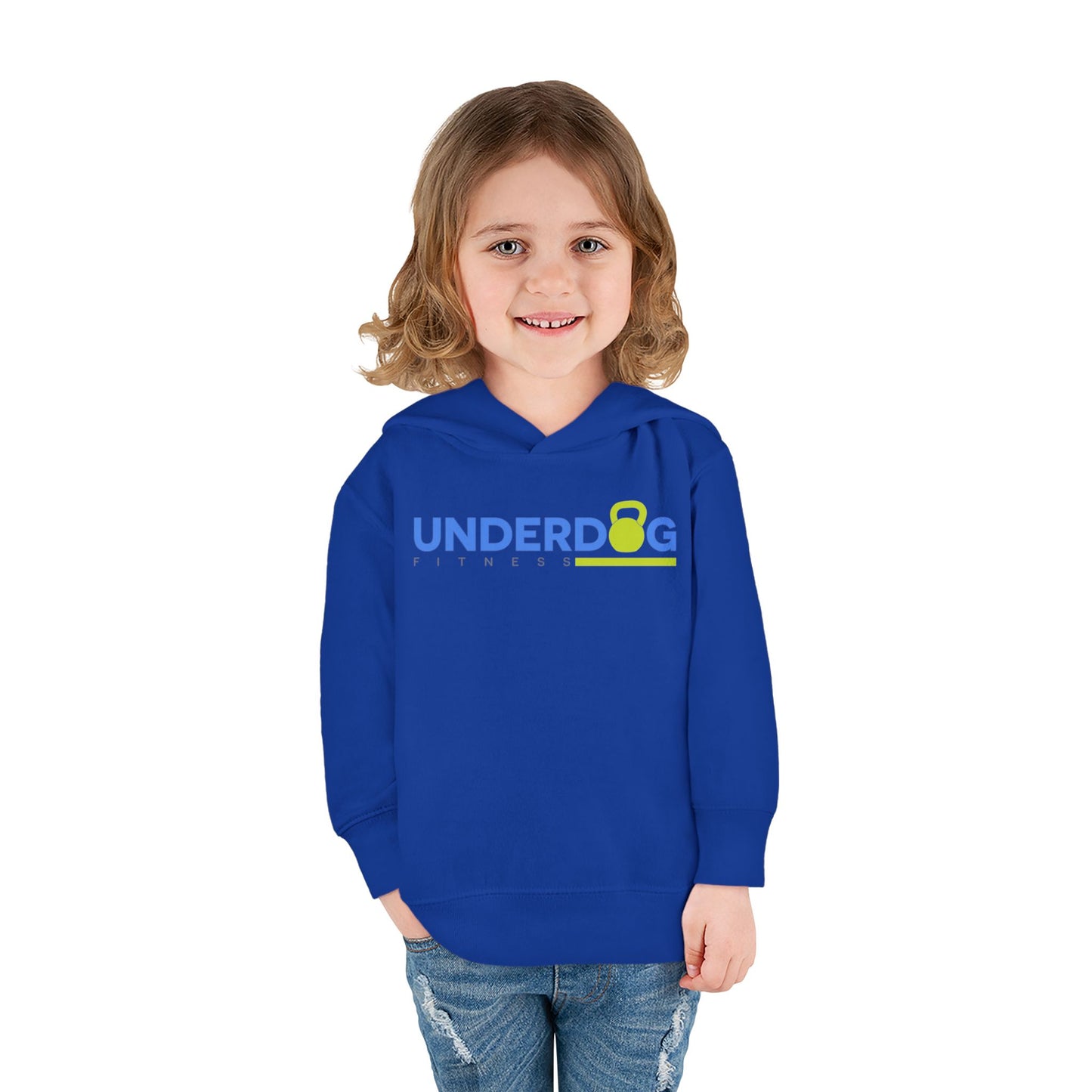 Double Logo Toddler Pullover Fleece Hoodie