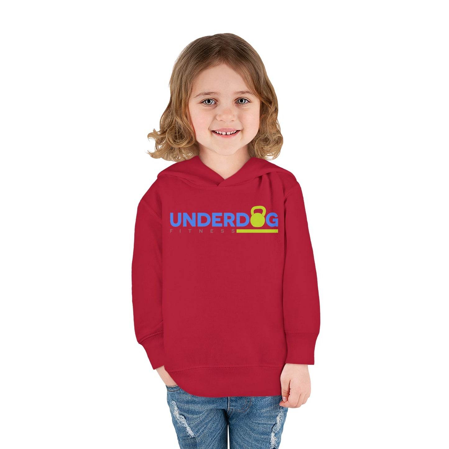 Double Logo Toddler Pullover Fleece Hoodie